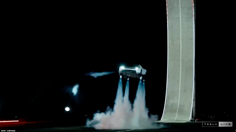 Tesla debuts new Roadster 'that can fly'