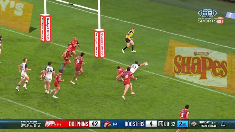 Rodwell scores on NRL debut