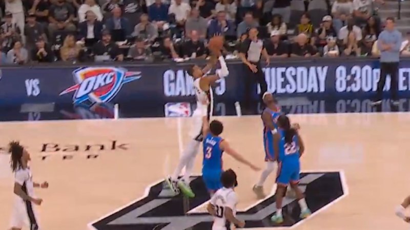 Wembanyama drains half court buzzer-beater
