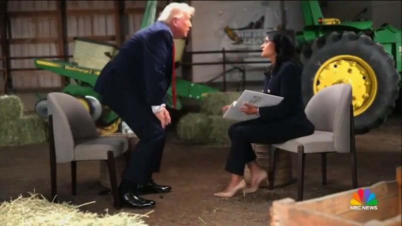 Angry Trump storms out of TV interview