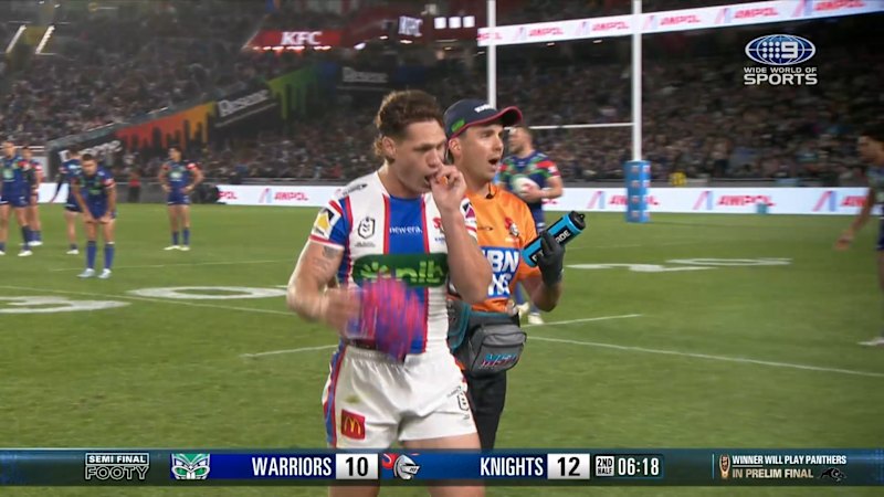 Ponga exits in final minutes