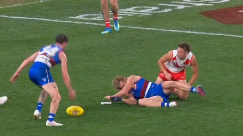 Naughton escapes serious injury despite scary flip