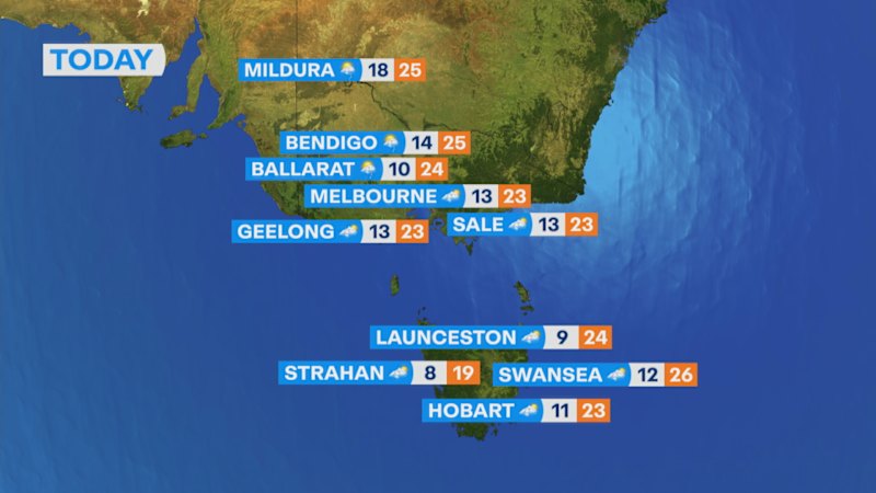 National weather forecast for Wednesday 18 March