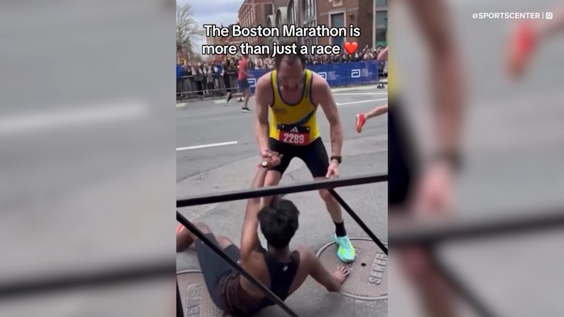 Boston Marathon's 'beautiful moment'