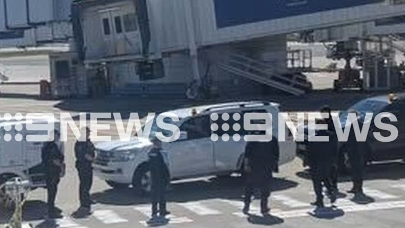 New vision of Ben Roberts-Smith's arrest at Sydney Airport