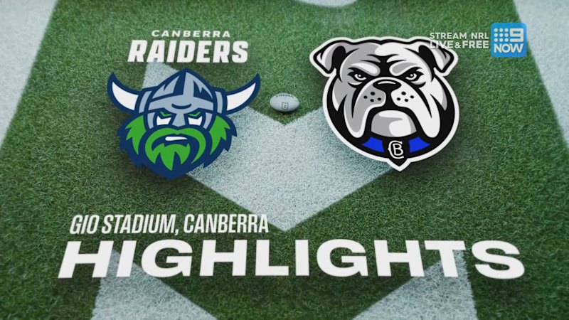 NRL Highlights: Raiders v Bulldogs - Round 3 | NRL on Nine