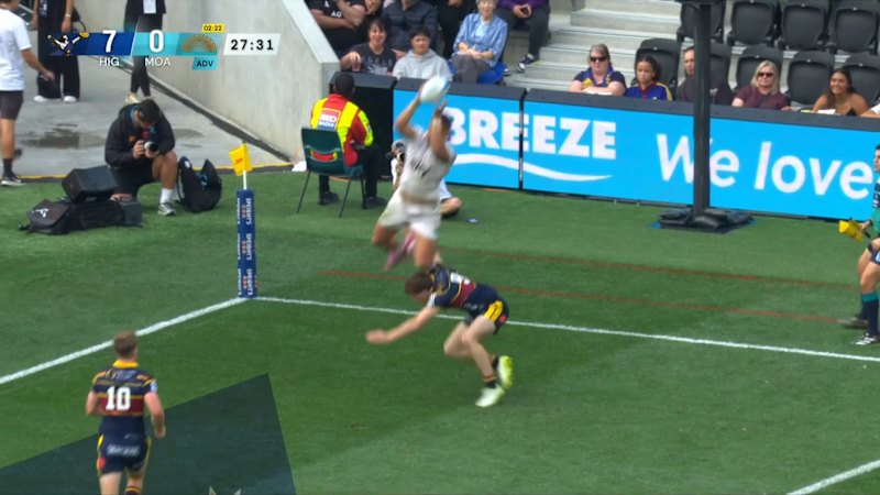 Leota soars for insane try