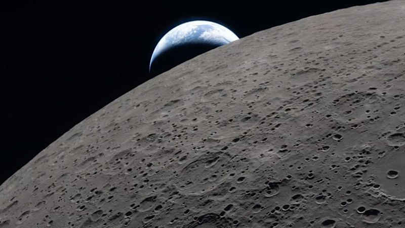 Stunning images of dark side of the moon