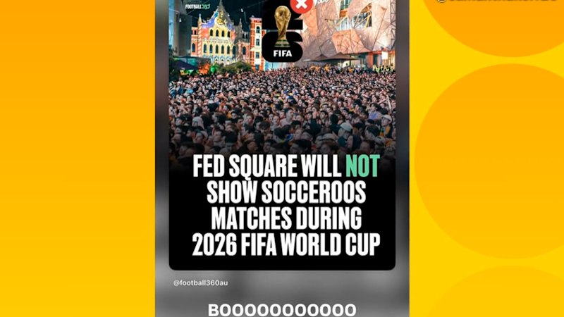 Kerr boos Fed Square World Cup snub