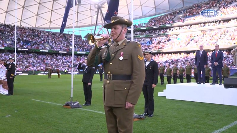 Last Post sounds at Allianz Stadium