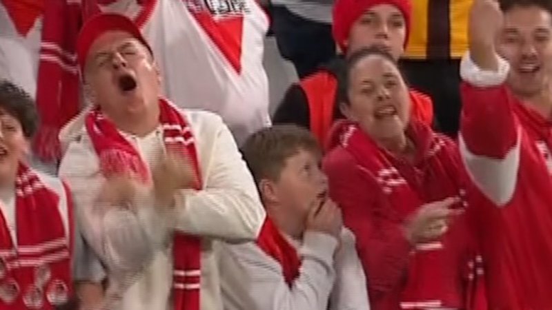 Hawks star, Swans supporters involved in heated clash