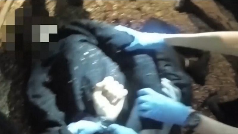 Stabbing victim told police "I can't breathe", bodycam footage reveals