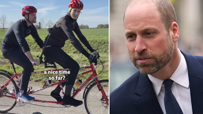 Prince William pedals for charity