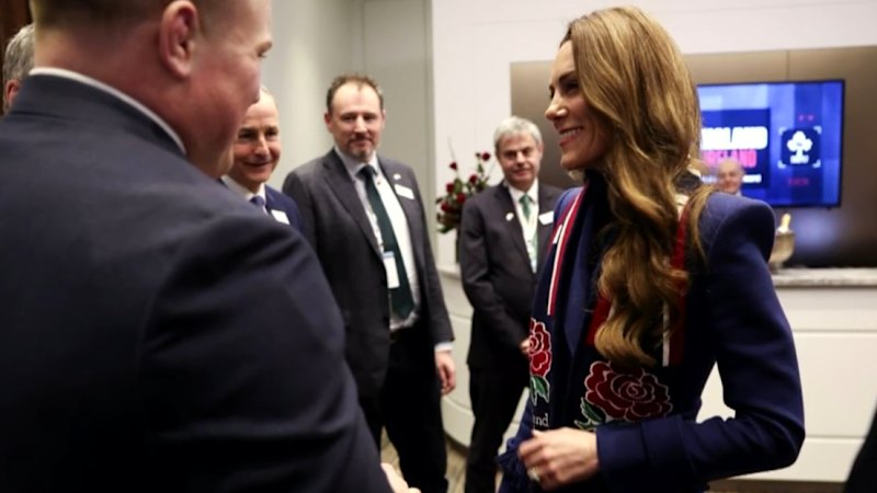 Kate makes first public appearance since Andrew arrest