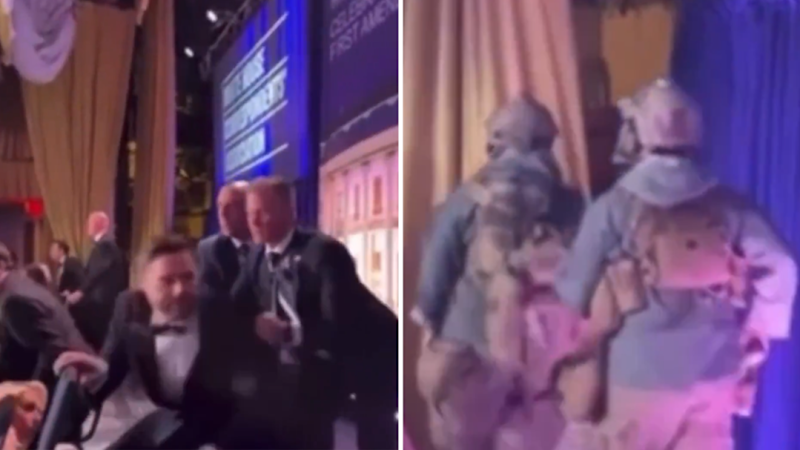 Donald Trump, JD Vance rushed off stage