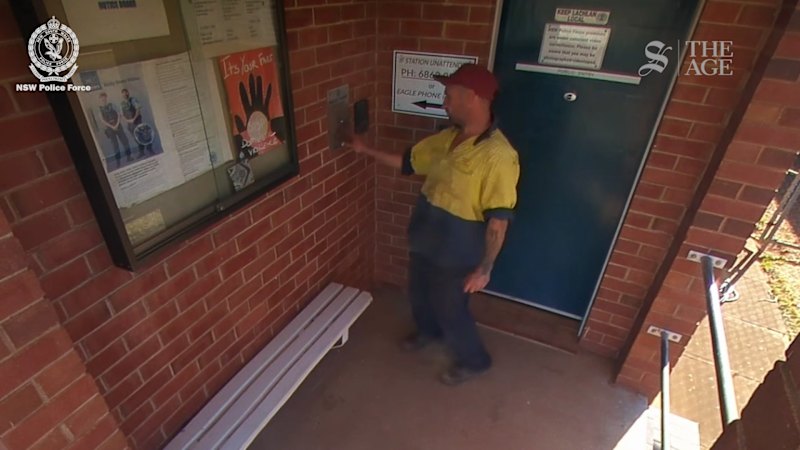 Alleged triple murderer Julian Ingram reports to police station