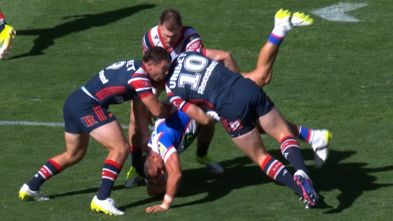 Collins on report for lifting tackle