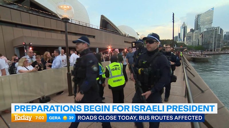 Tense scenes expected ahead of Israeli president’s Sydney visit