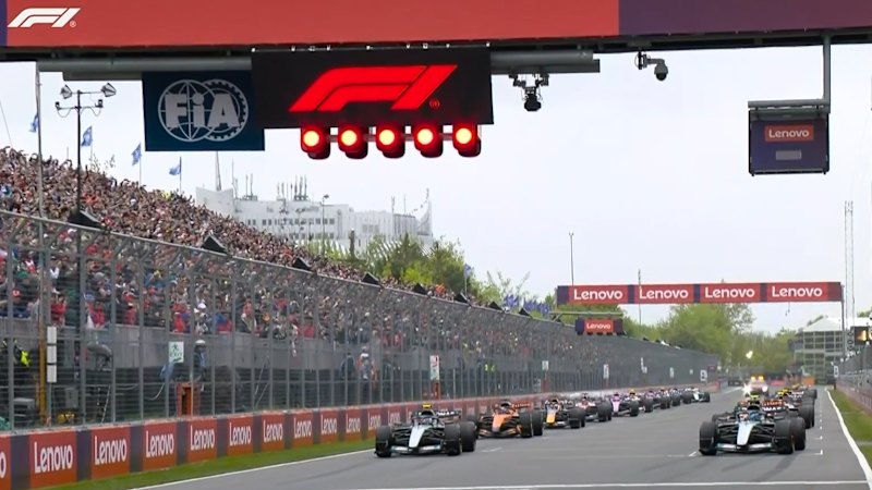 Bizarre false start in Canadian F1 race