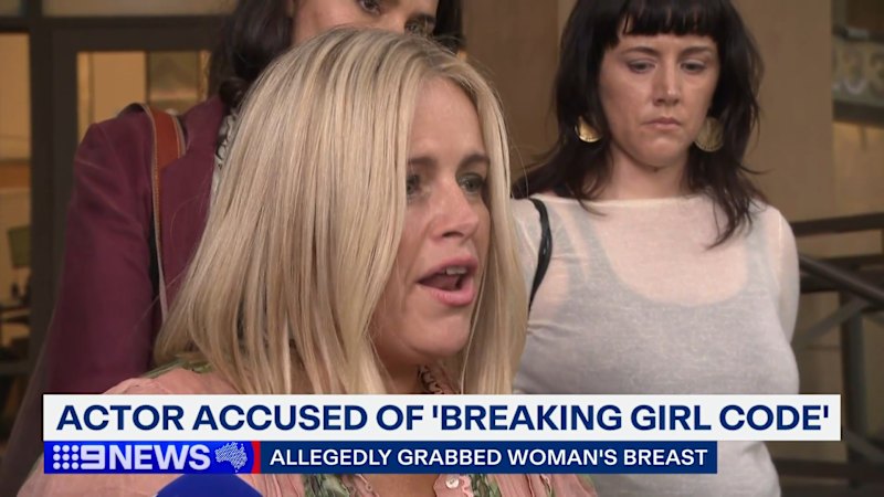 Actor accused of breaking 'girl code' in breast assault