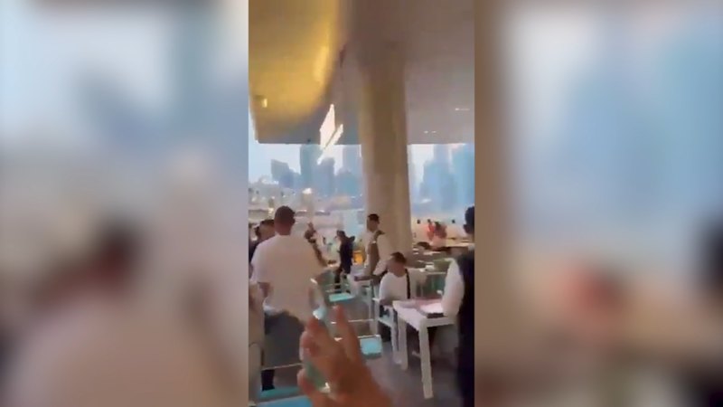 Diners in Dubai flee restaurant after cannon mistake