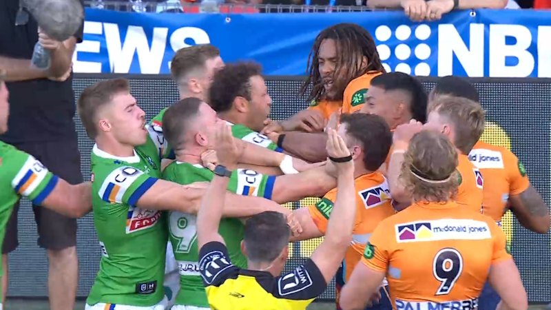 Tempers flare on field in Newcastle