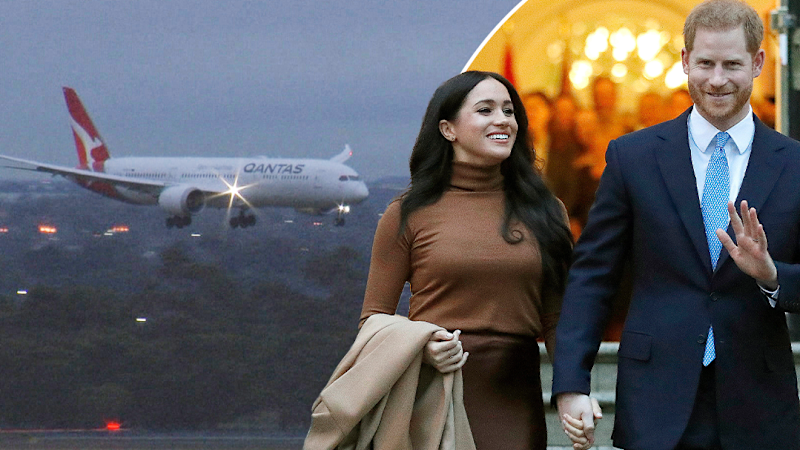 Prince Harry and Meghan touch down in Melbourne