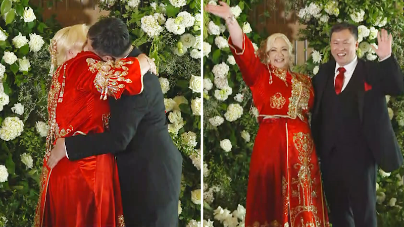 Couple gets married on live TV on Valentine's Day
