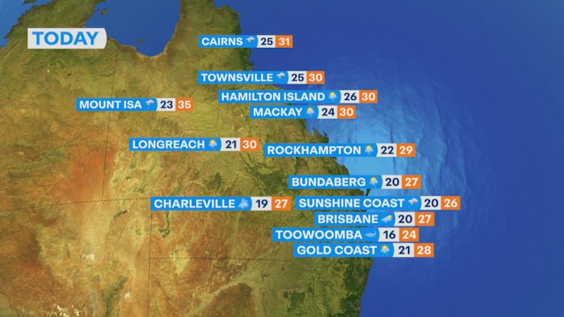 National weather forecast for Monday February 16