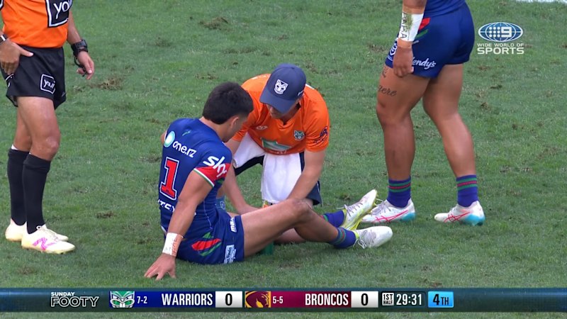 Concerns for Tuaupiki after awkward tackle