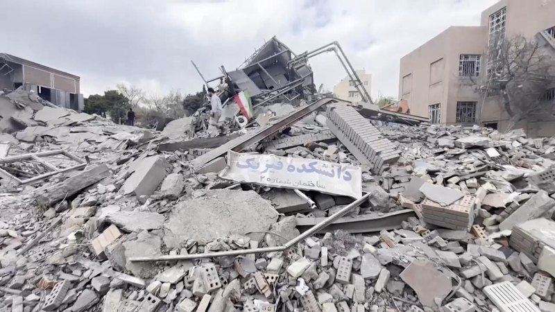 Video shows destruction after Israeli airstrike hit Iran University of Science and Technology campus