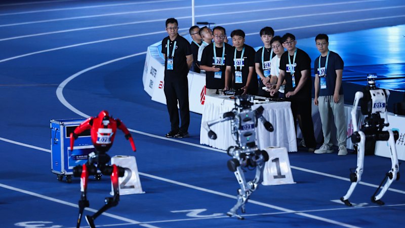 Thrills and spills at China's World Robot Games