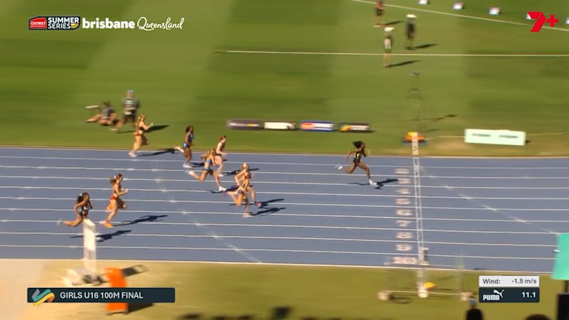 Perth sprint prodigy, 14, blitzes 100m final