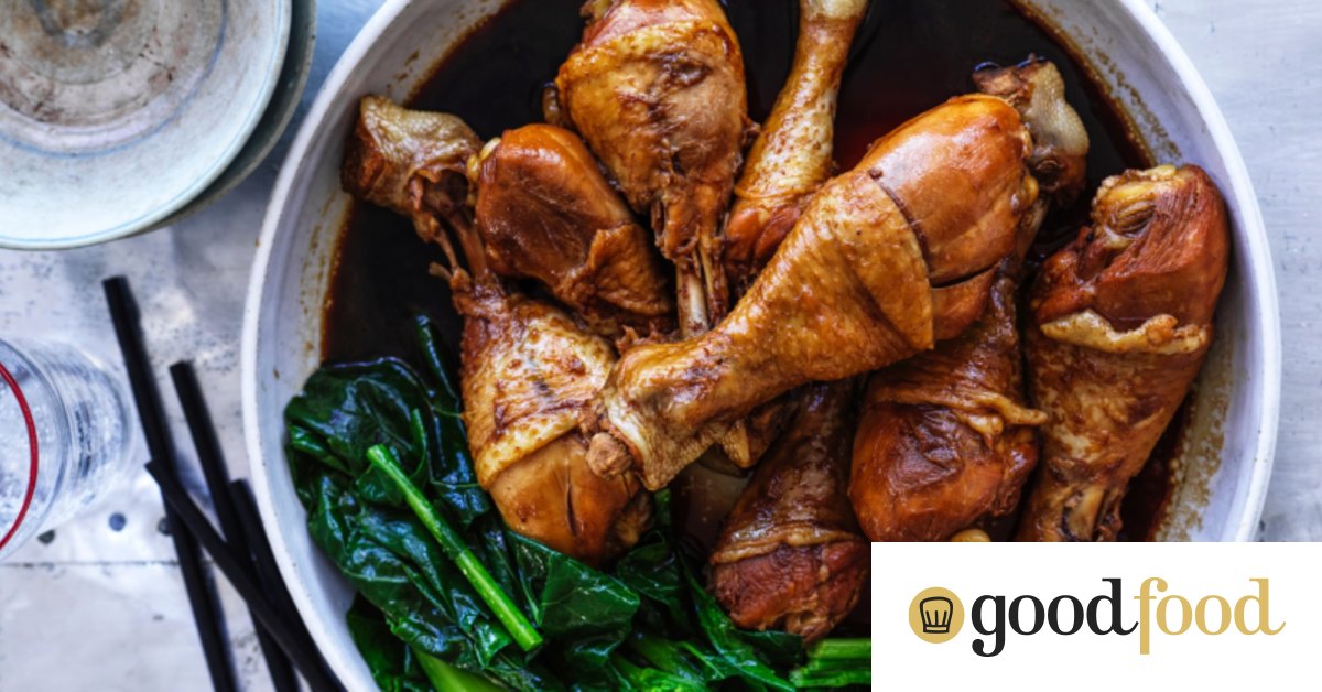 Adam Liaw's soy poached chicken drumsticks