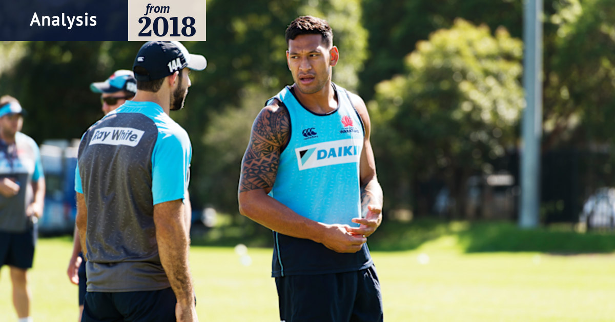 The message is that rugby needs Folau more than he needs rugby