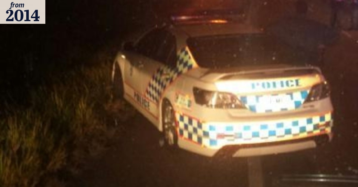 Police car and 4WD destroyed by fire