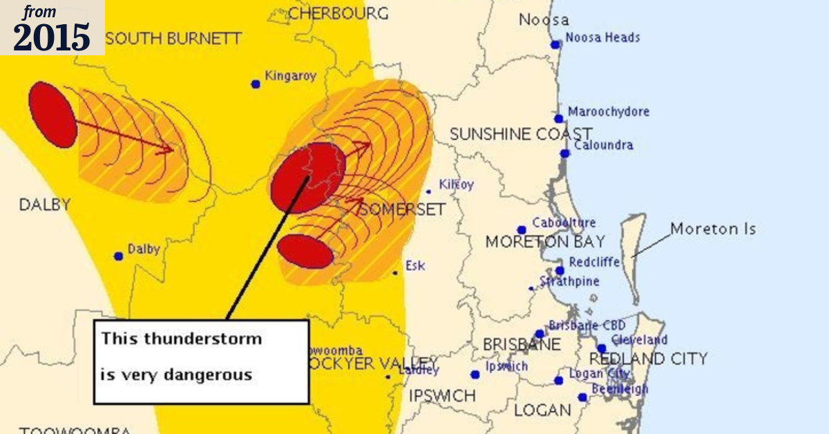 Brisbane weather: Severe thunderstorm warning for Brisbane, Moreton Bay