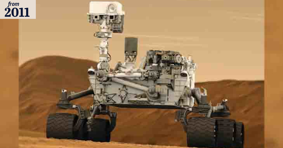 Curious rover in search of Martians