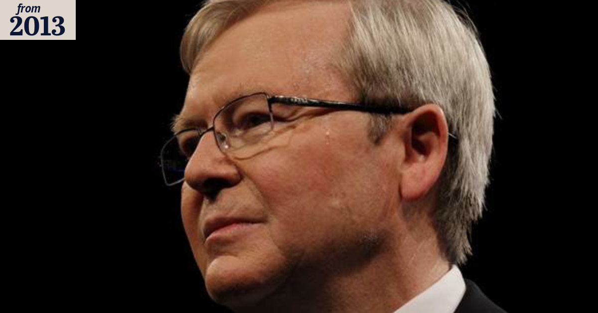 Kevin Rudd's campaign launch warning: 'They haven't seen anything yet'