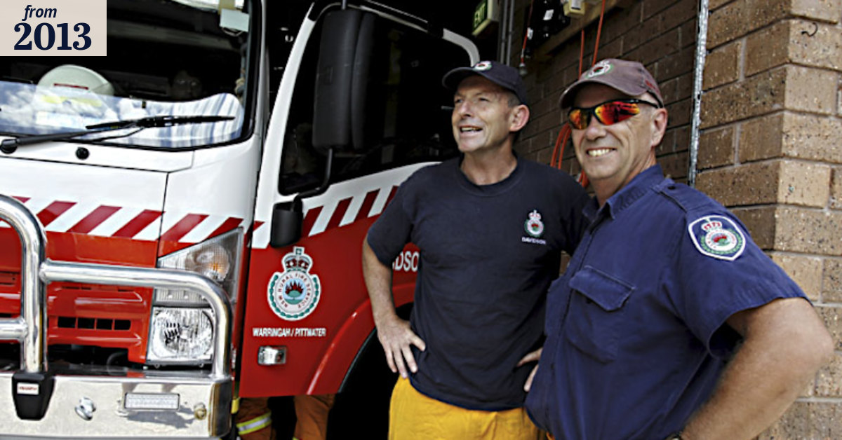 Tony Abbott tackles the bushfires