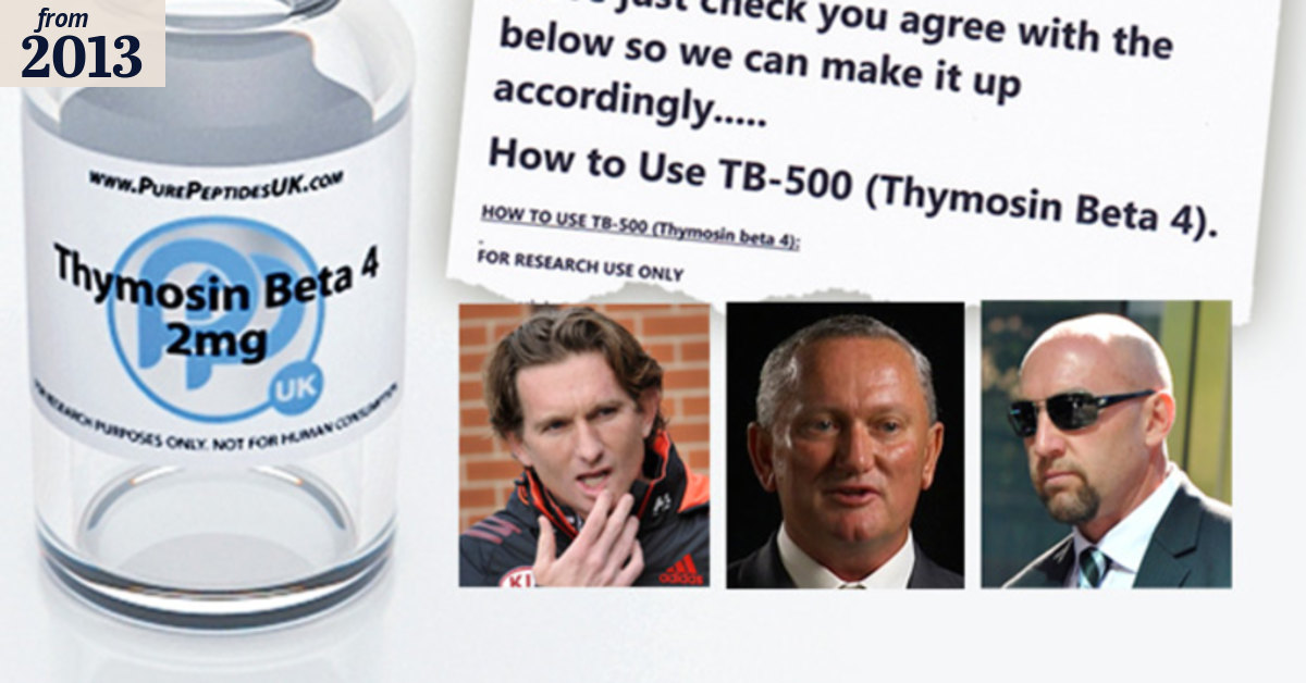 aod9604 essendon Drug suspicions over grow minerals
