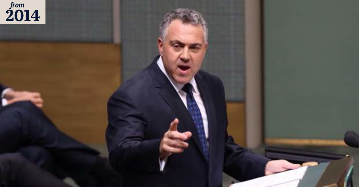 Federal Budget 2014: Joe Hockey hurts his way into history - SMH