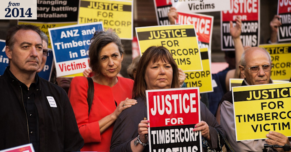 ANZ distances itself from Timbercorp troubles but victims want bank's ...
