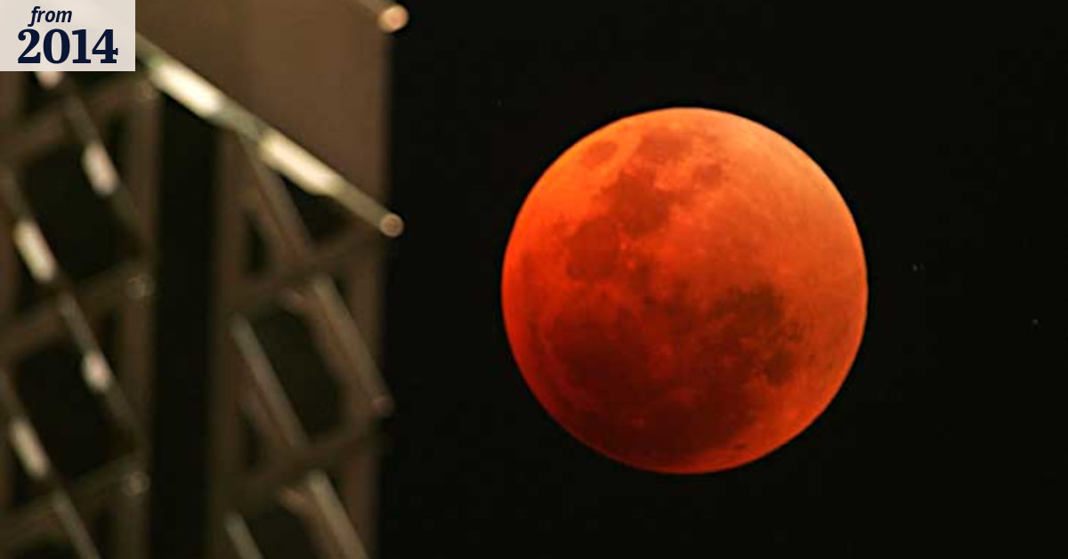 Watch the red moon rising
