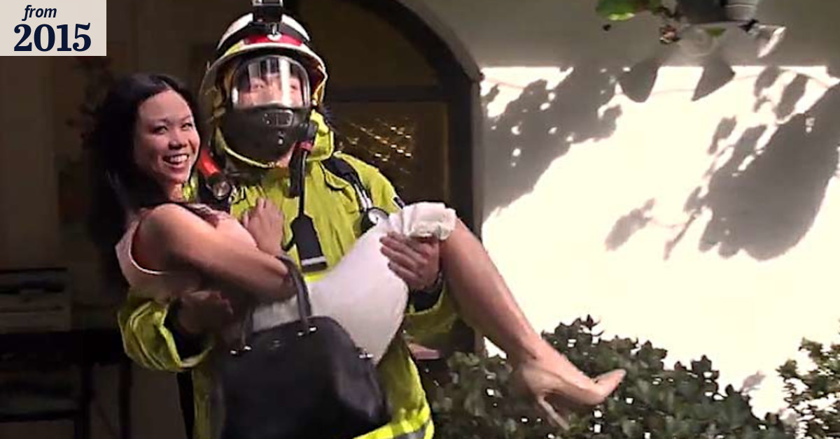 A proposal fit for a firefighter