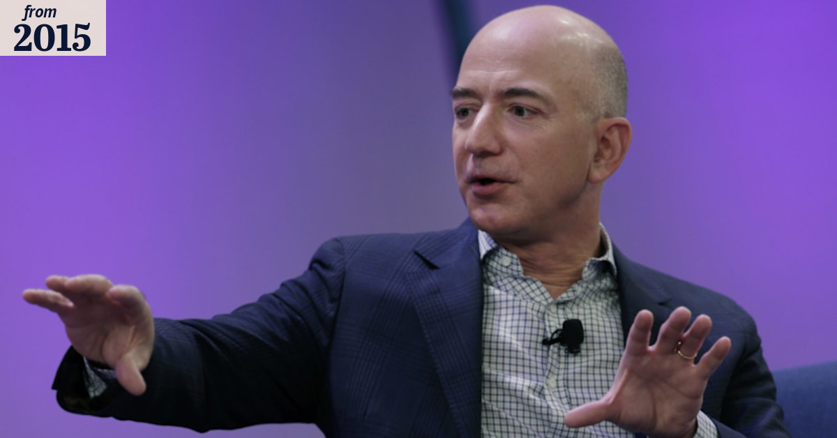 Amazon's Jeff Bezos leads eight CEOs who scored $US60b in 2015