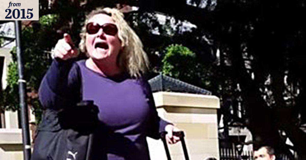 Racist rant in Sydney park caught on camera