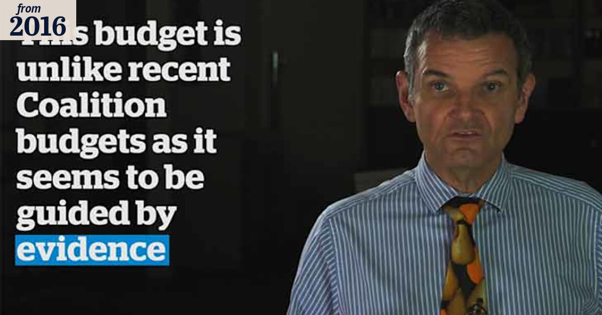 The evidence based budget