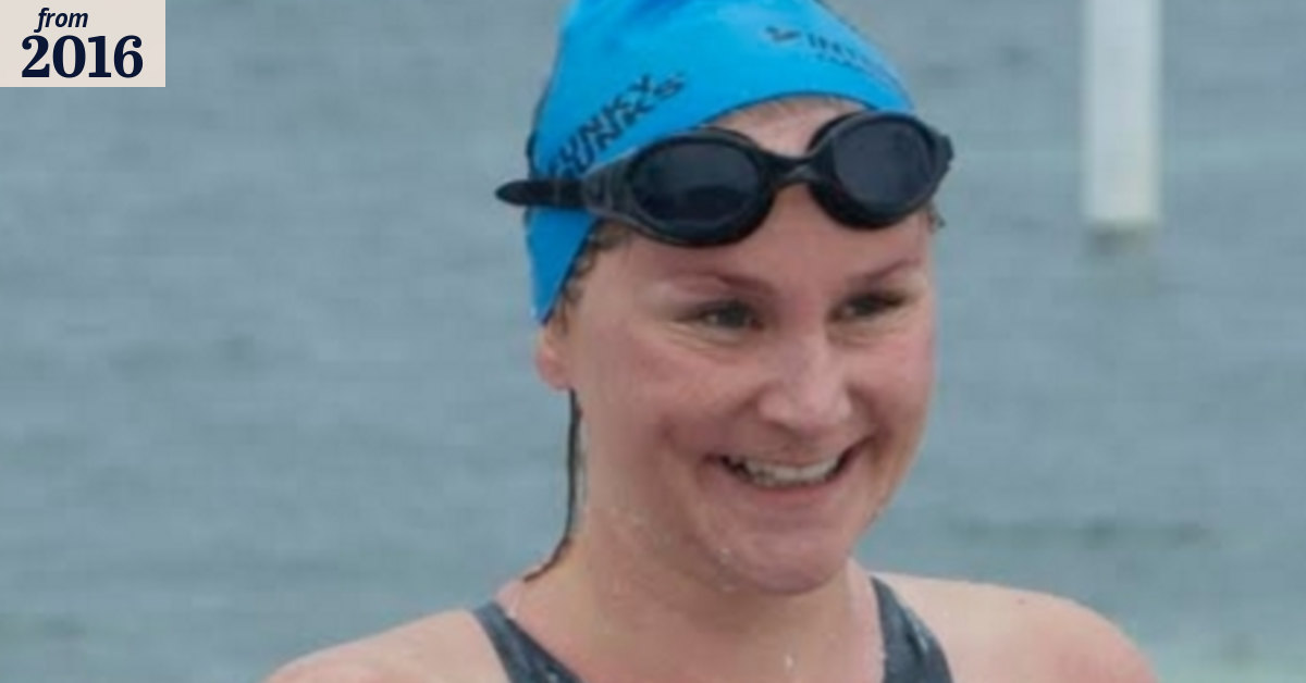 Female swimmer wins first Port to Pub Rotto swim