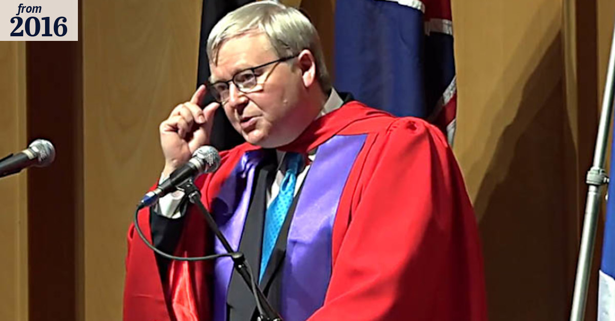 Rudd: We need a bigger Australia